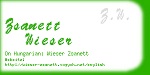 zsanett wieser business card